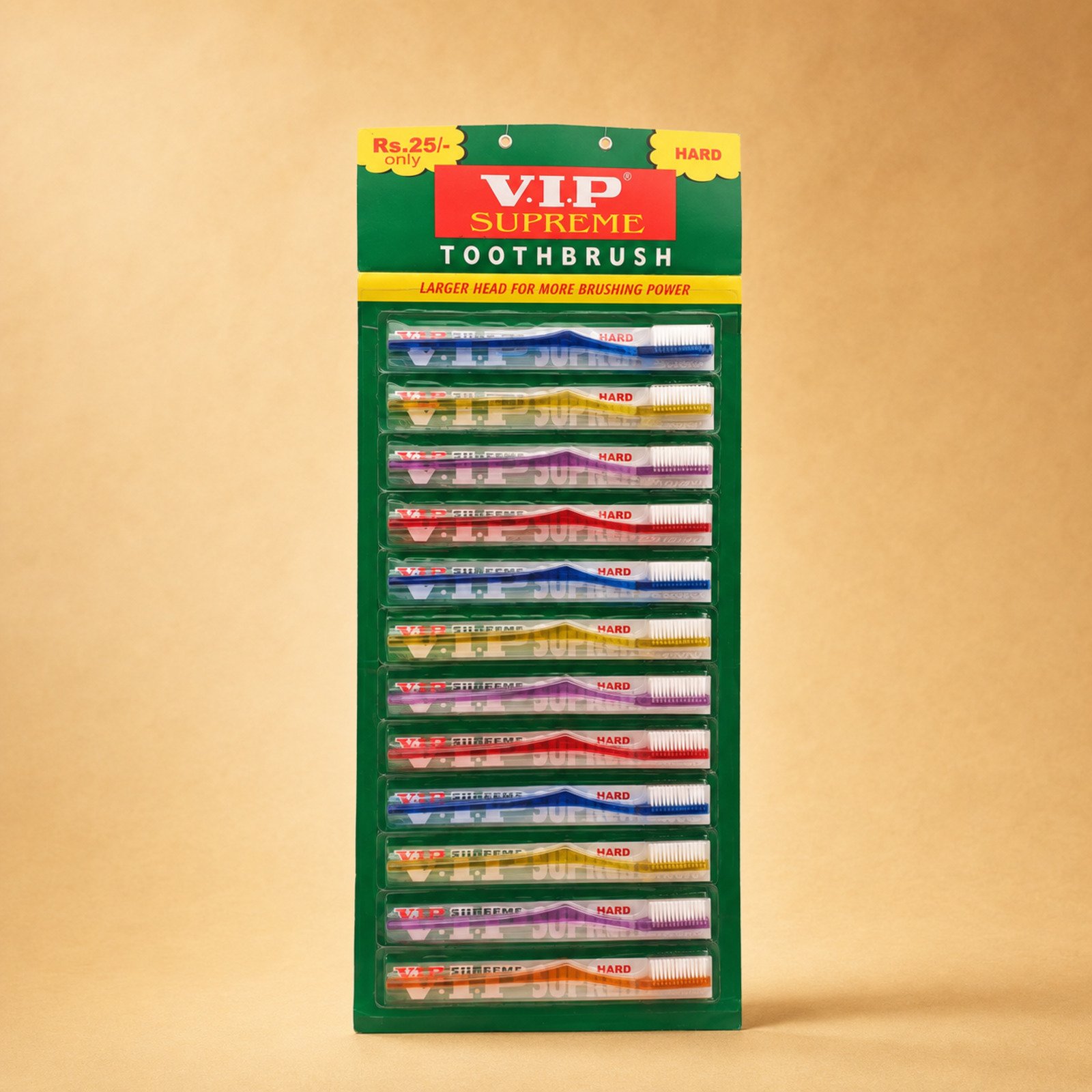 VIP Supreme Hard Toothbrush Pack of 12