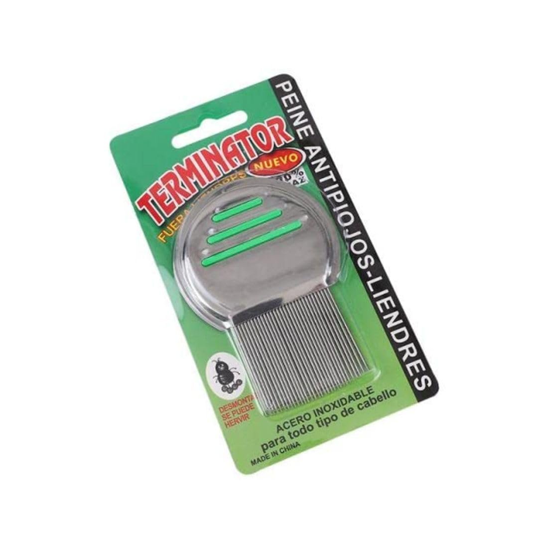 Round Metal Lice Comb