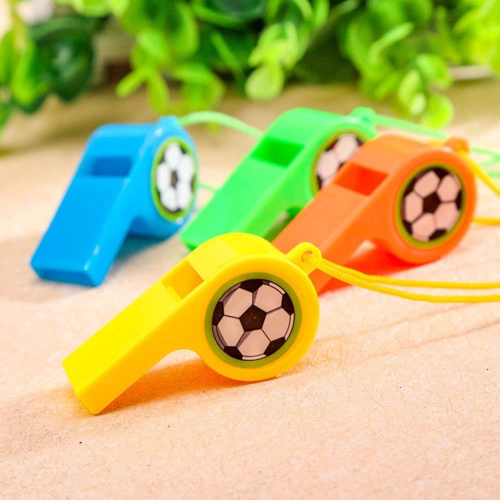 Football-Shaped Plastic Whistle