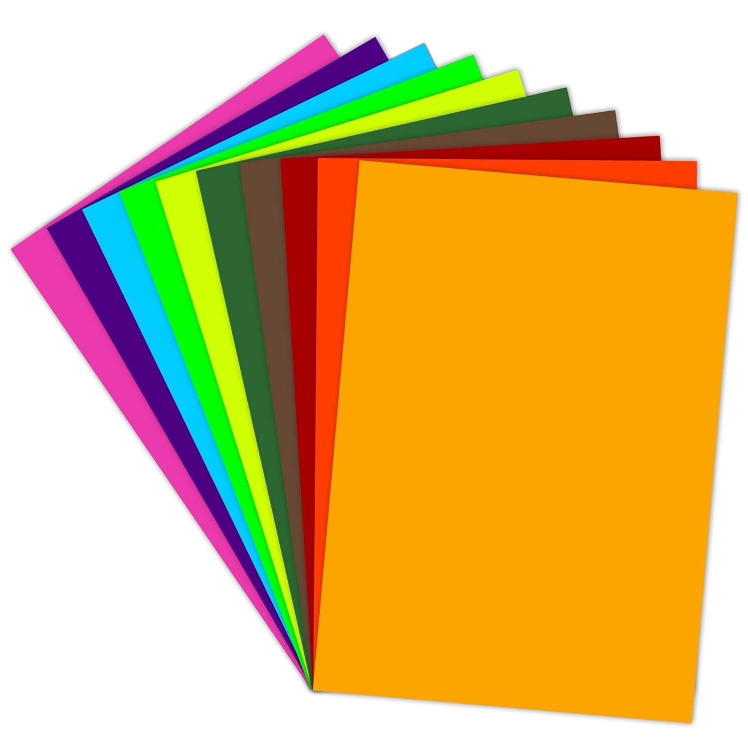 Multi Colour A4 Paper Pack