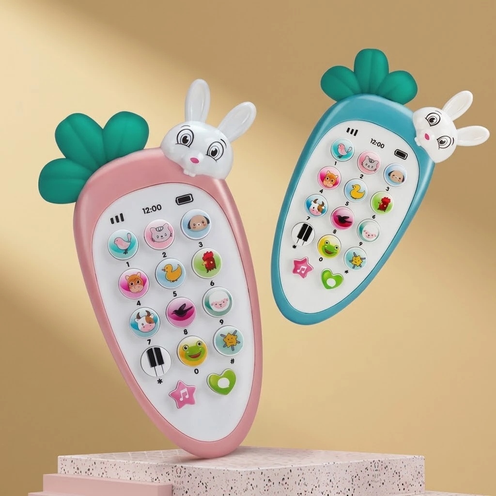 Carrot & Bunny Musical Toy Phone