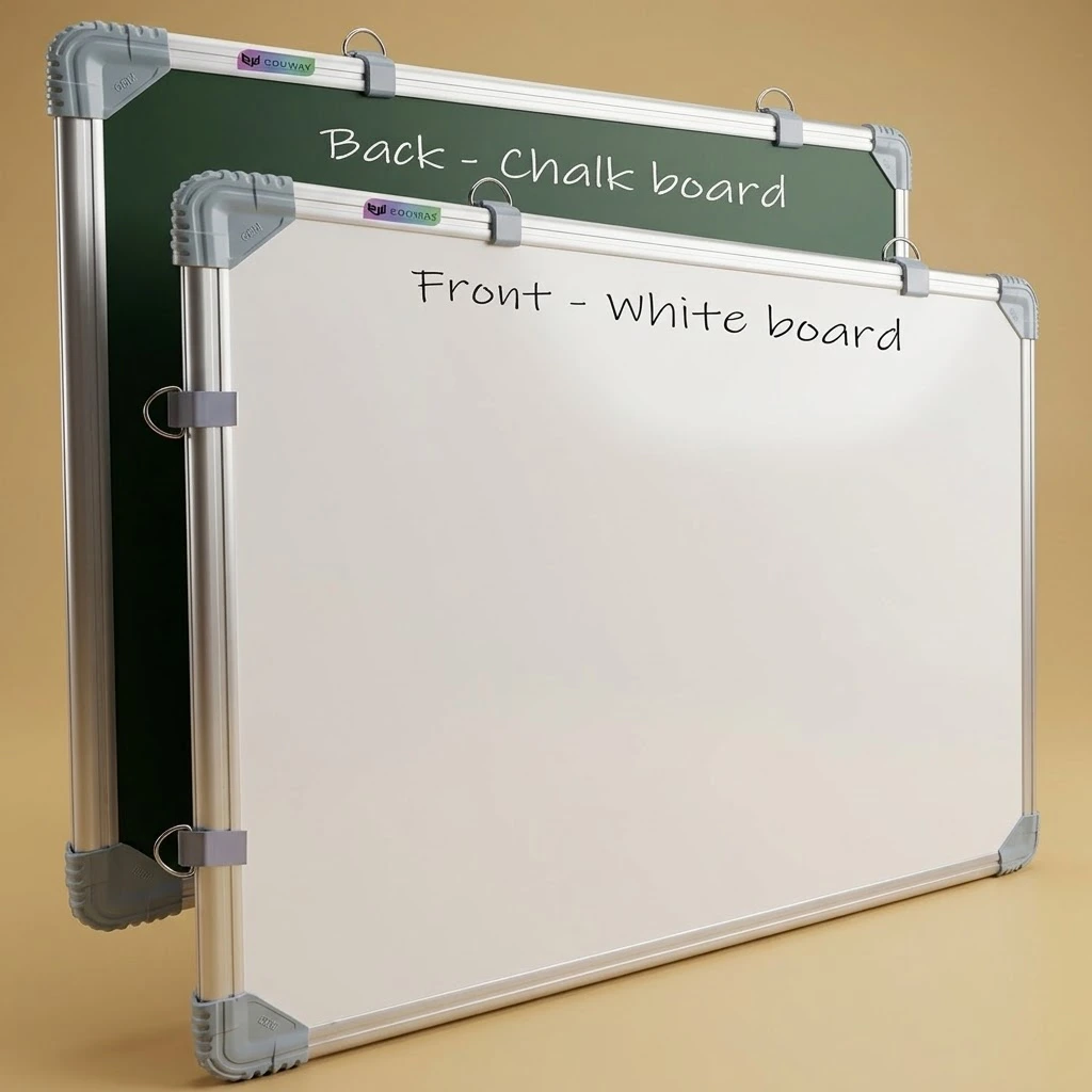 Double-Sided White Board and Chalk Board