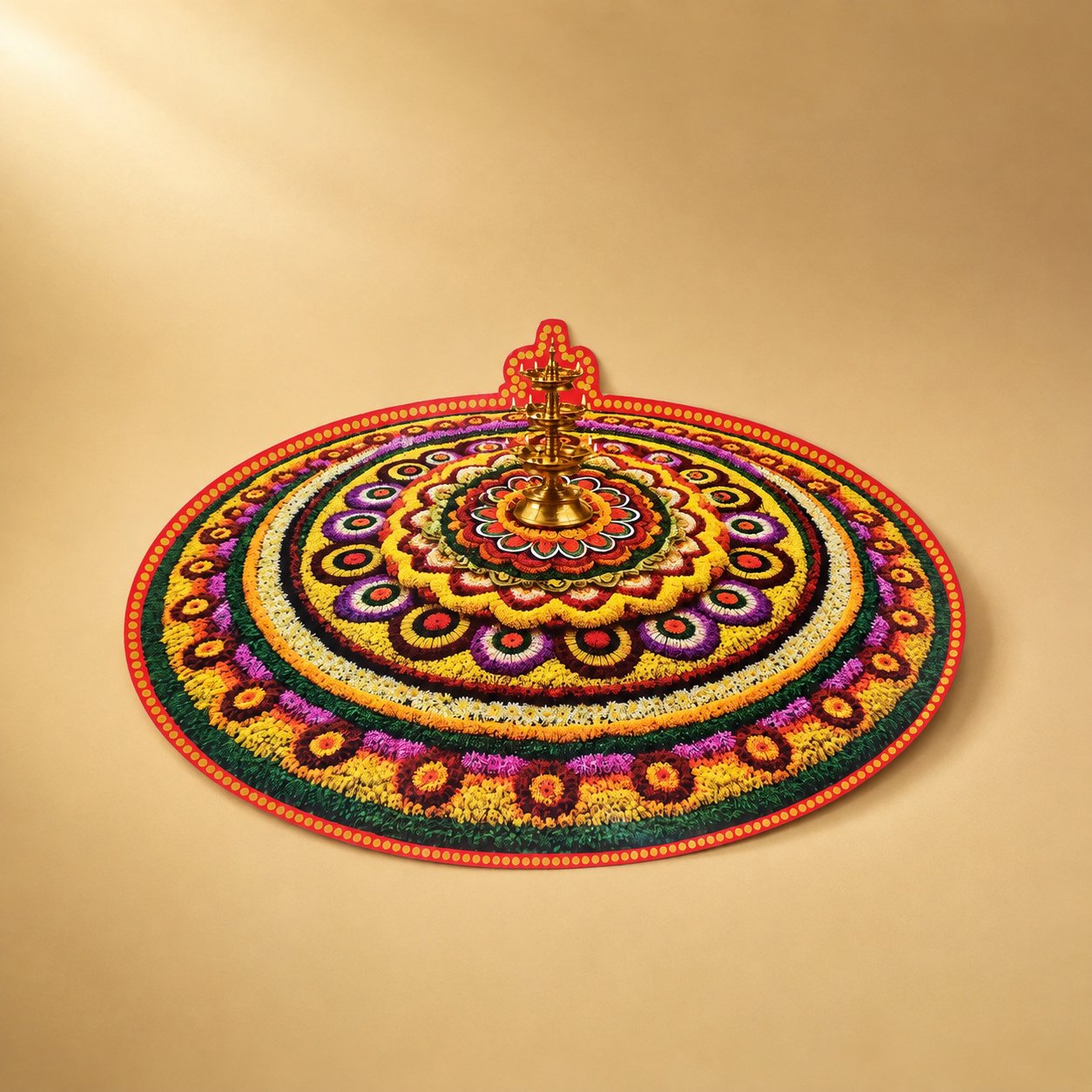 Pookalam Cutout Sticker Banner 27x41Cm Pack of 10